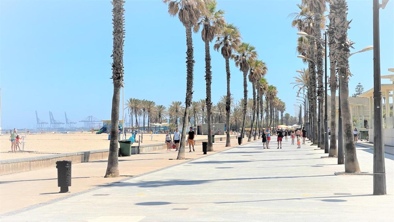 Beach Valencia Luxury A40-35 Apartment With Terrace And Sea Views Exteriér fotografie